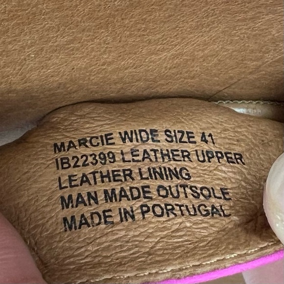 Miz Mooz Leather Ankle Strap Sandals Marcie Fuchsia 41 - Picture 5 of 6